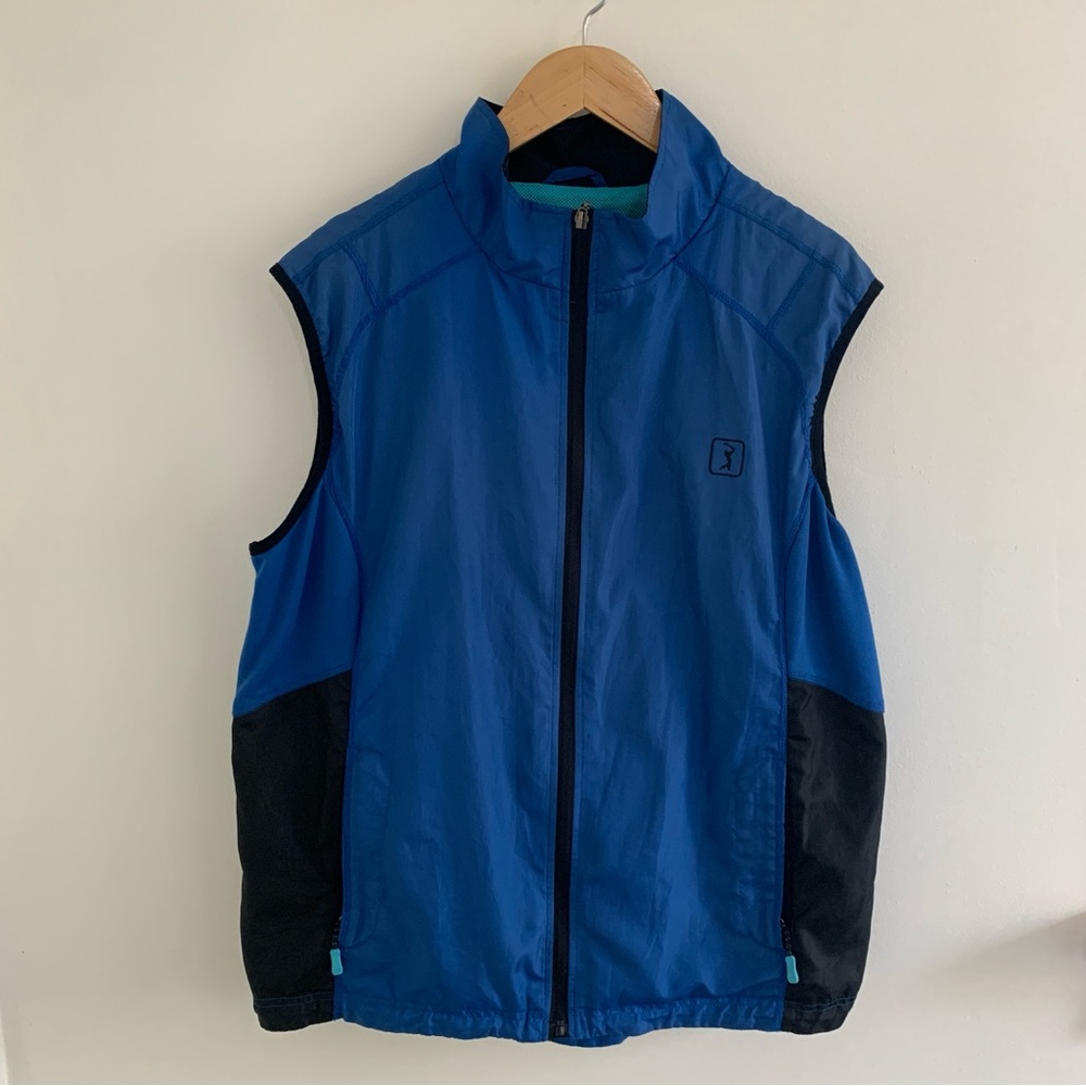 PGA Tour, Blue and Black Mesh Golf Vest